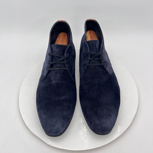Harrys Of London Other - Harrys of London Men Size 9.5 Blue Navy Suede Vibram Sole Ankle Chukka Boot